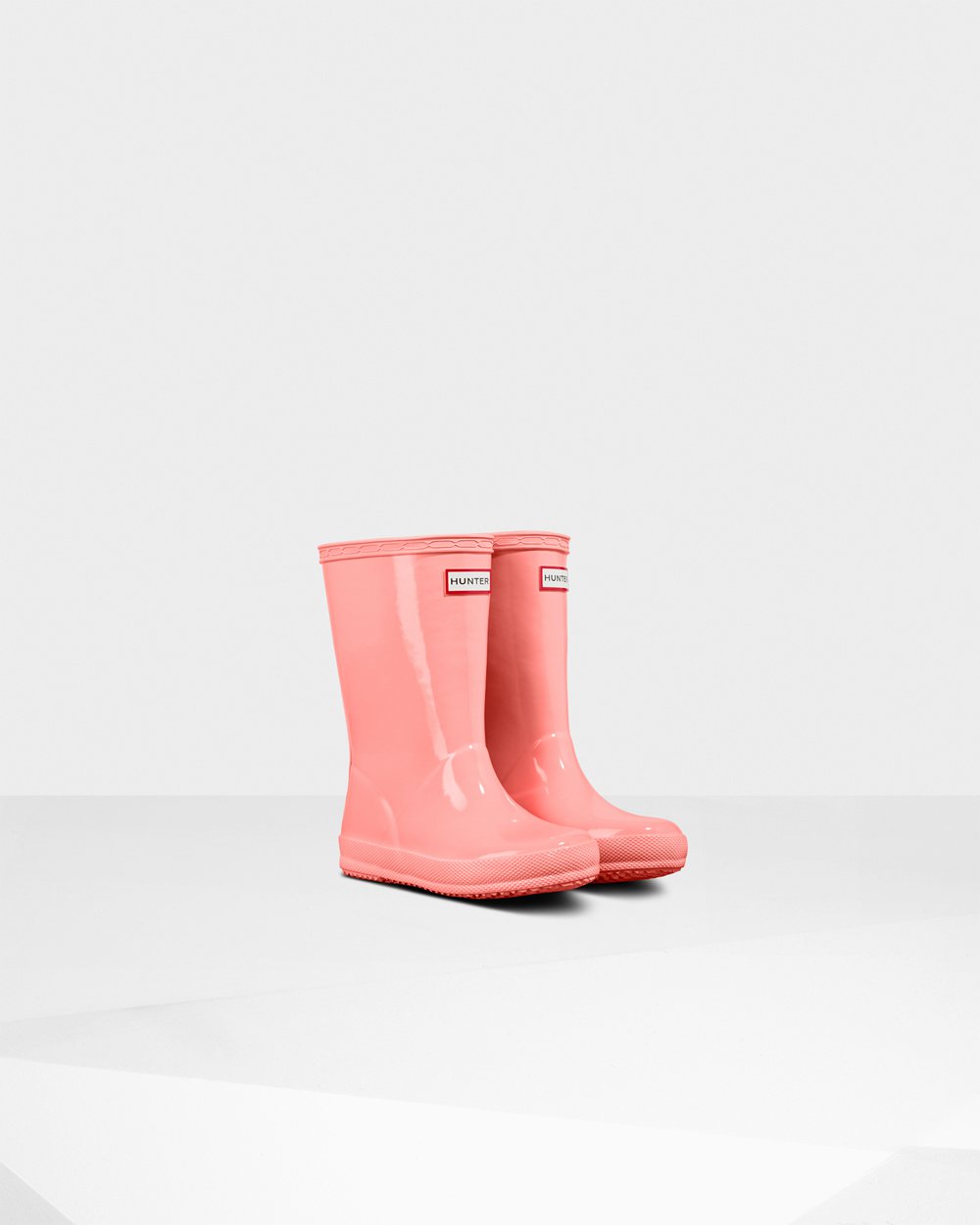 Botas de Lluvia Hunter Niños - Original First Classic Gloss - Rosas - QMZJKDS-19